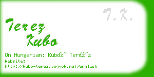 terez kubo business card